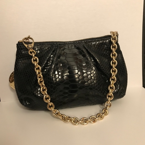 Henri Bendel black lizard leather bag wristlet - Picture 4 of 4